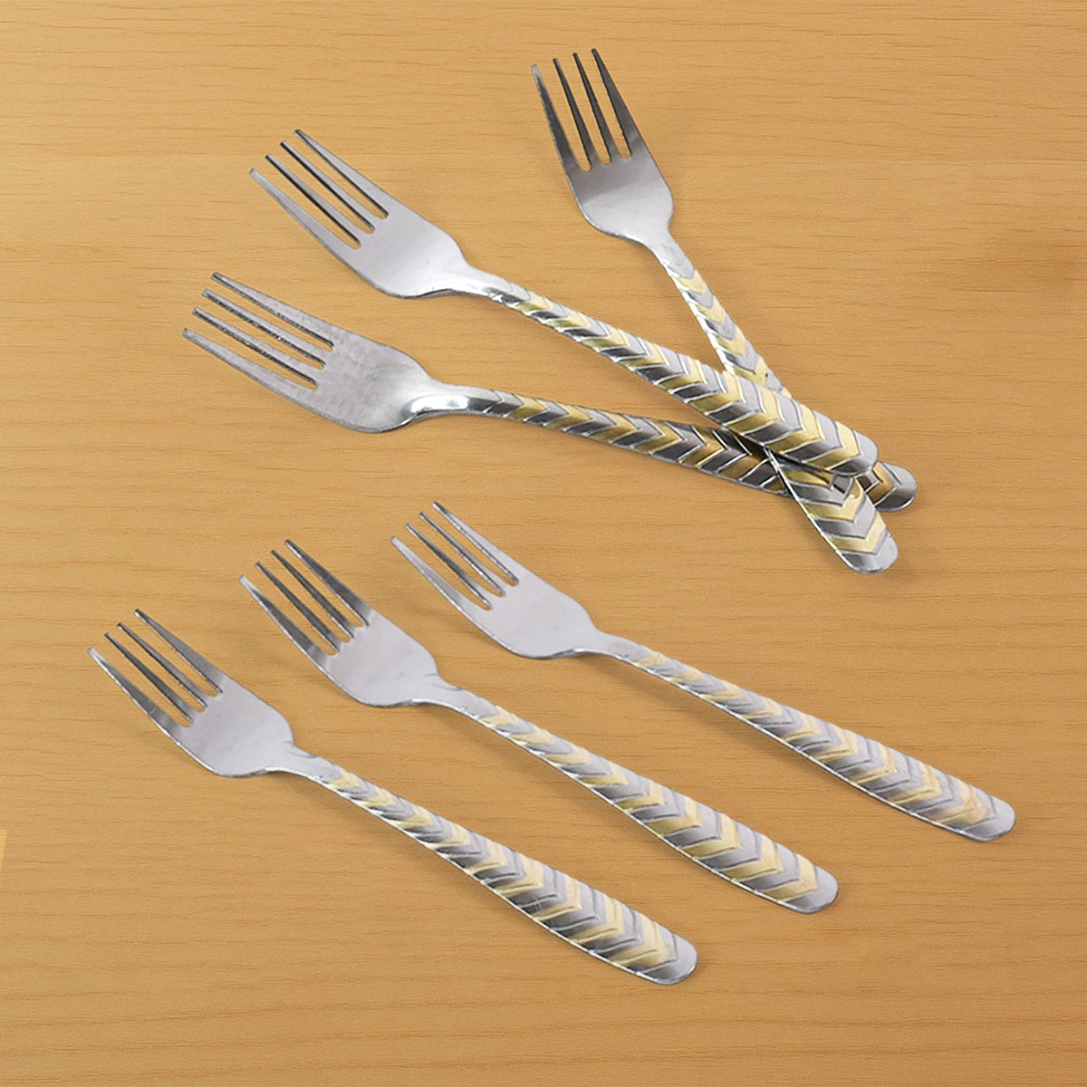 Elegant Stainless Steel Fork (6 Pcs Set)