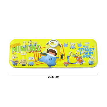Colorful cartoon theme pencil case for kids, made of metal