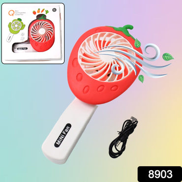 Vibrant coloured portable handheld mini fan ideal for personal use