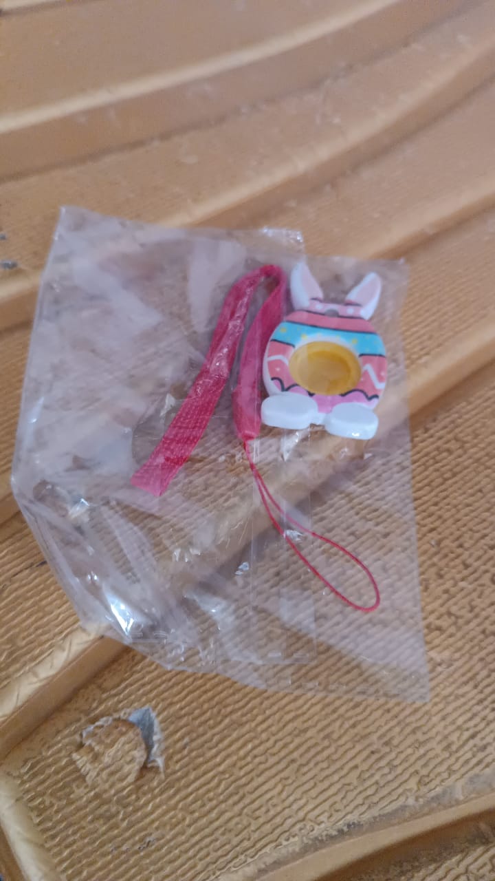 Cute Bunny-Shaped Pop It Fidget Toy Keychain (1 Pc)