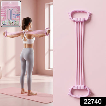 3 tube chest expander for strengthening arms, chest and shoulders