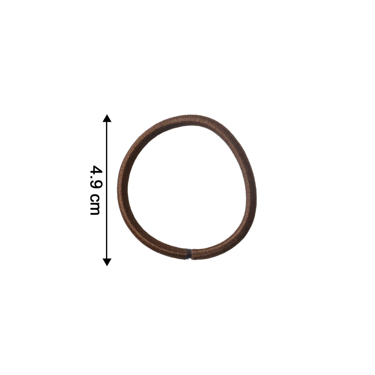 Close-up of flexible, stretchable elastic hair ties