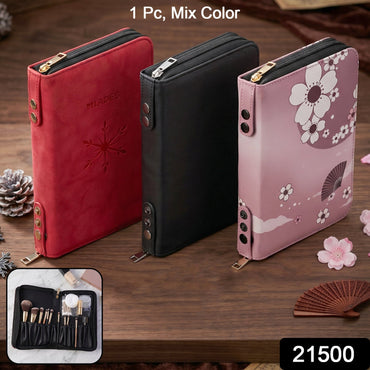 Premium synthetic leather makeup storage pouch for cosmetics