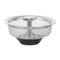Adjustable rubber stopper mechanism of the stainless steel sink strainer.