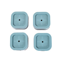 Set of 4 plastic washing machine feet pads reducing vibration and noise