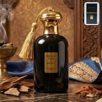 Luxury perfume bottle packaging for Black Oud