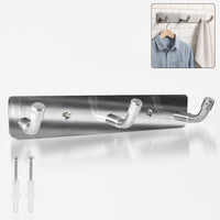 Stainless Steel Wall Mounted Coat 3 Hook Rack (14x3 / 1 Pc)