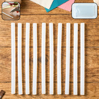 Pack of 10 transparent hot glue sticks 20 cm for strong craft bonding