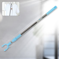 Close-up of the durable stainless steel hook on the extendable pole.
