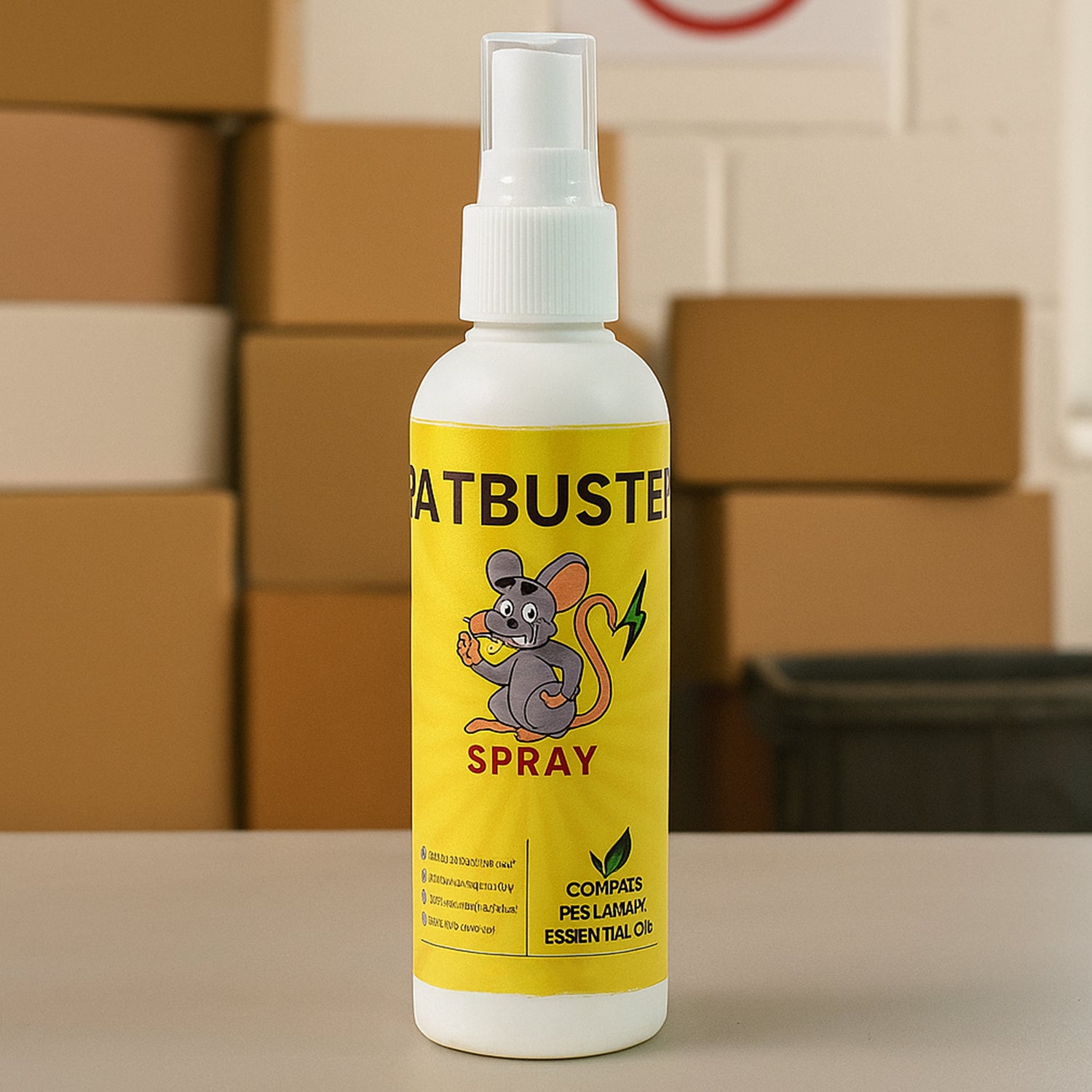 100ML bottle of Rat Repellent Spray with herbal ingredients