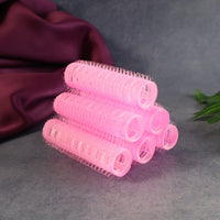 6-piece set of self-grip hair rollers for heat-free curls