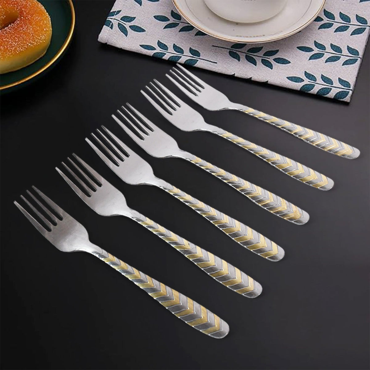 Elegant Stainless Steel Fork (6 Pcs Set)