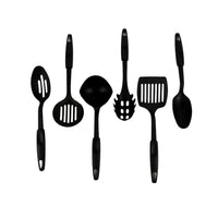 Lifestyle shot featuring the versatile non-stick cooking tools in use.
