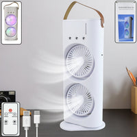 Three-hole spray charging fan with powerful double-head design by Velvet Wheels