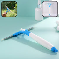 Multipurpose window cleaning squeegee with rubber blade on white background