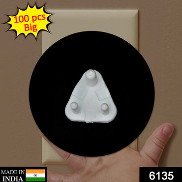 Velva Baby outlet plug protector inserted into an electrical socket.