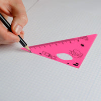 Close-up view of giraffe scale ruler with clear measurement markings