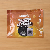 Washing machine drum cleaner powder eliminating germs and buildup