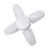 Design detail of foldable fan blades on LED bulb