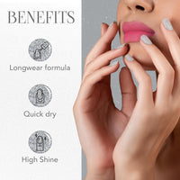 Silver Moonlight Glitter Nail Lacquer with vibrant silver sparkle effect