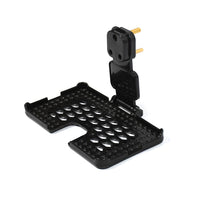 PHOBIA black wall holder stand effortlessly installed on a standard power socket.