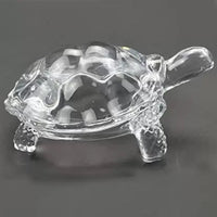 Crystal tortoise for balancing energy and promoting health in your living room.