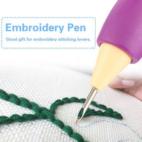 Beginner-friendly Punch Needle Set showing easy threading and comfortable grip for crafting.