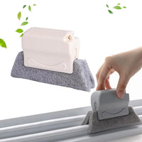 Angled view of the slim Window Groove Cleaning Brush for deep cleaning.
