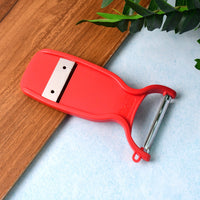 Ultra-sharp stainless steel 2-in-1 slicer and peeler for fruits and vegetables