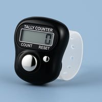 Adjustable soft strap on finger tally counter for comfortable fit