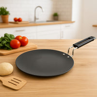 Non-stick flat roti tawa suitable for roti, dosa, and paratha