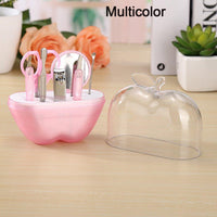 Travel-friendly 8-in-1 apple-shaped manicure kit for perfect nails.