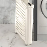 Lightweight foldable washing basket with ergonomic handles