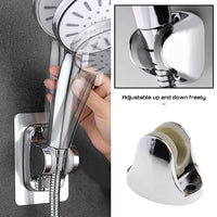 Bathroom accessory, an adjustable shower head mount, on a white background.