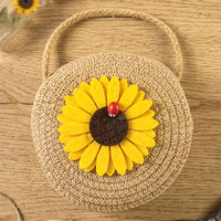 Lightweight women's crossbody purse with sunflower design