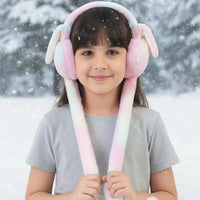 Plush soft winter earmuffs ear covers designed for kids