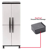 Set of 4 heavy-duty base stands shown supporting various household appliances.