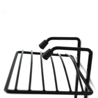 Elegant two-layer soap rack with a clean, functional design.