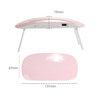 Frontal view of the sleek mini LED UV Gel Nail Dryer.