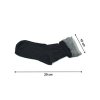 Close-up of skin-friendly ankle socks with cushioned support.