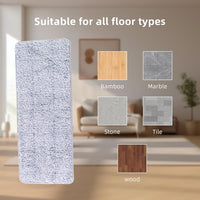 Close-up view of microfiber cleaning pad replacement showcasing fabric texture