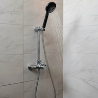 Bathroom shower head mounted with long flexible hose