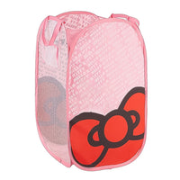Portable printed waterproof canvas laundry bag, perfect for neatly organising clothes.