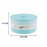 Ganesh sprout maker with three clear tiers, ideal for growing healthy sprouts.