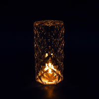 The Crystal LED Candle in a home setting, highlighting its decorative appeal.