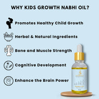 Gentle Nabhi Oil for Kids applied on navel to promote physical growth