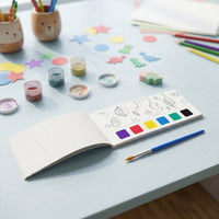 Young artist watercolour set with dinosaur illustrations