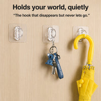 Adhesive hooks with no-drill installation for home use