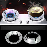 The Fixorix Gas Stove Burner Stand actively in use, supporting a cooking pot.