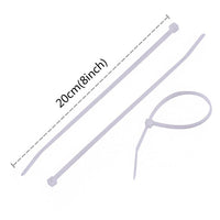 A detailed diagram illustrating the 3.2mm width and 200mm length of the cable ties.